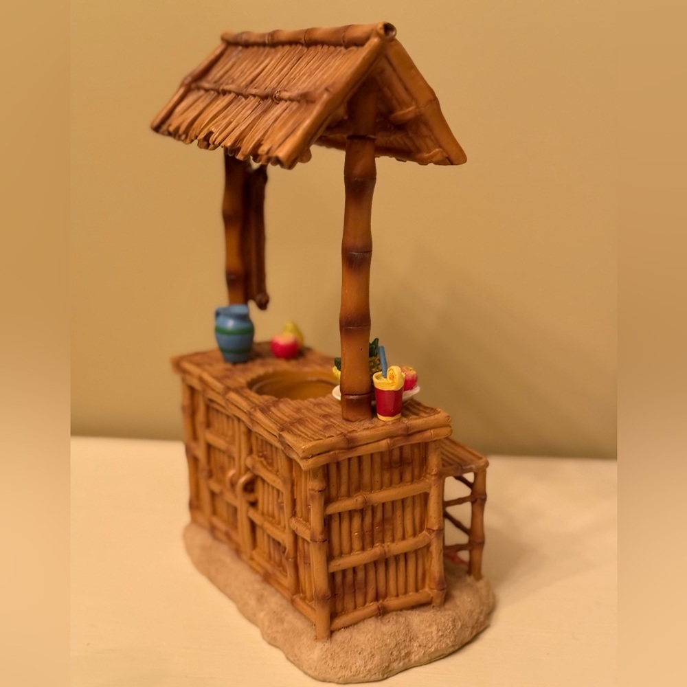 Yankee Candle resin Bamboo Tiki Bar Decor tea light 11” - Picture 9 of 9